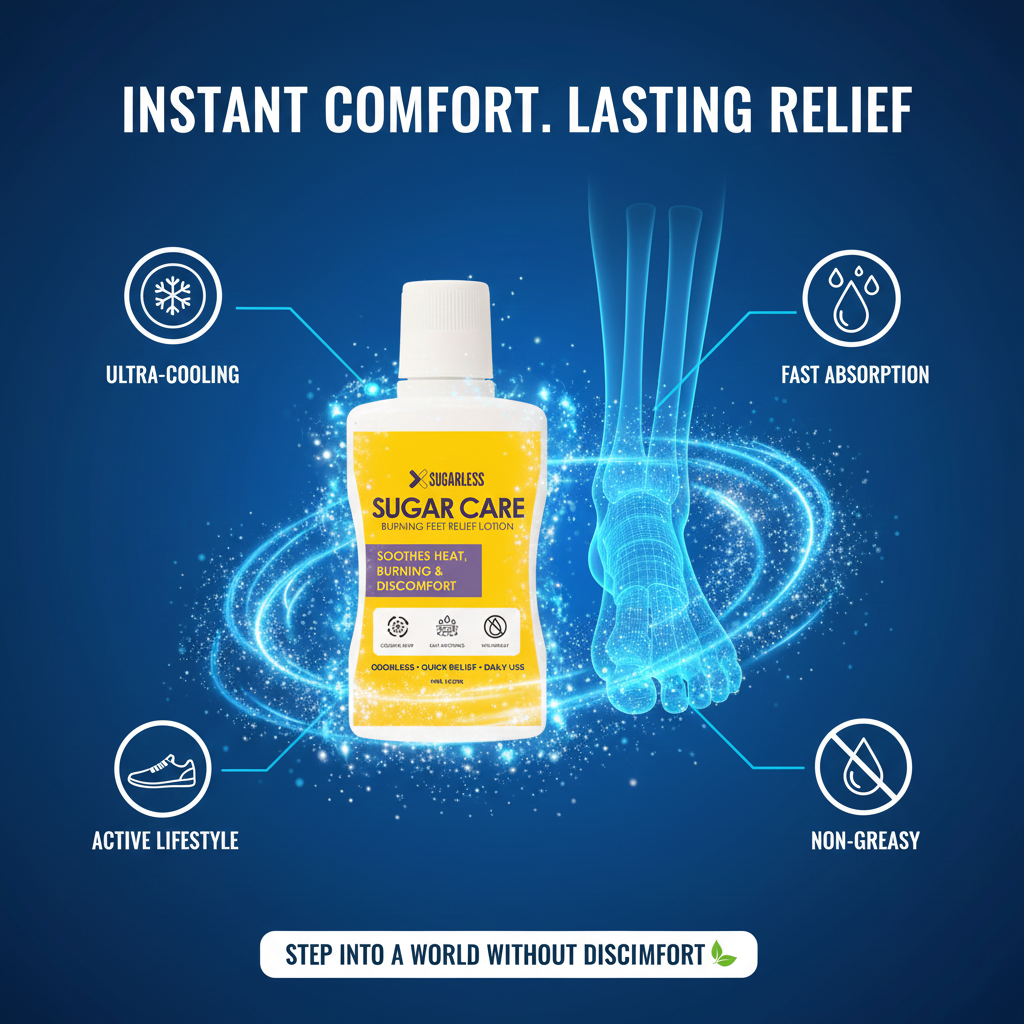 Sugar Care – Burning Feet Relief Lotion